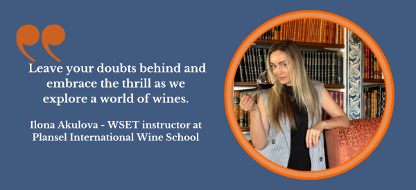 Ilona Akulova - teacher WSET at Plansel International Wine School 