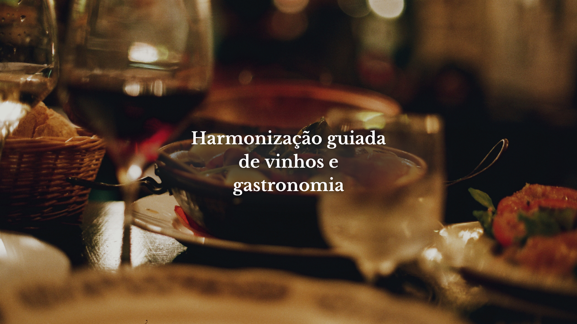 Harmonização guiada de vinhos e gastronomia